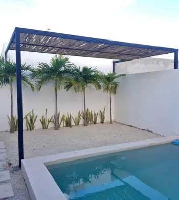 Instalalción de pérgolas metálicas en Morelia